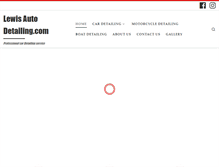 Tablet Screenshot of lewisautodetailing.com